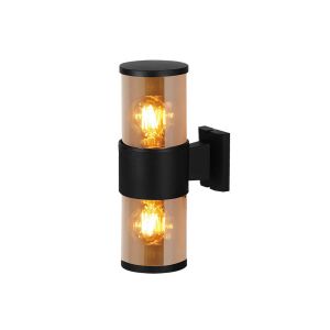 Світильник фасадний Violux BACARDI-2D 2х40W Е27 IP54 чорний​ ( 500700​ )