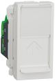 Розетка комп'ютерна RJ45, одинарна, кат.5e STP, 1 модуль, білий, Unica NEW NU341218